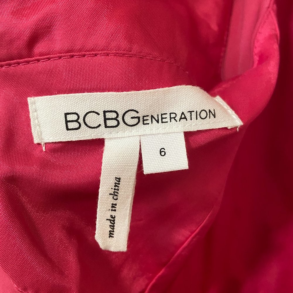 Bcbgeneration Pink Backless High Neck Cocktail Dr… - image 3